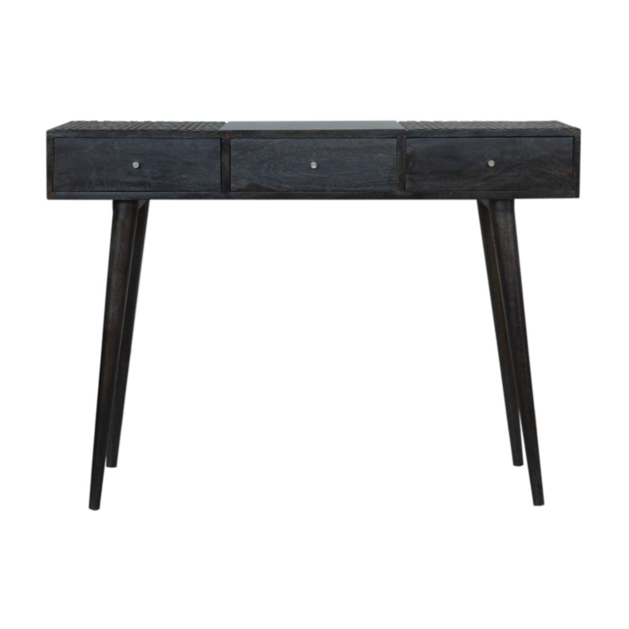 Canada Ash Black 3 Drawer Console Table Suppliers