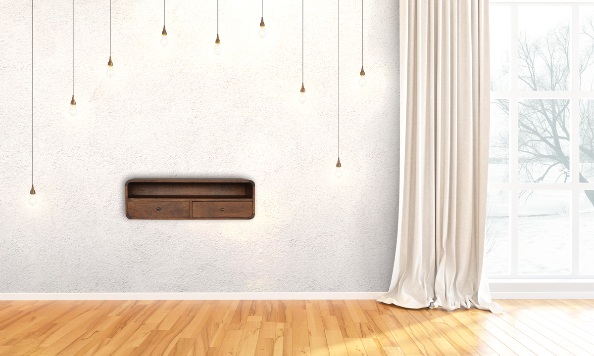 Floating Chestnut Open Console - Image 10