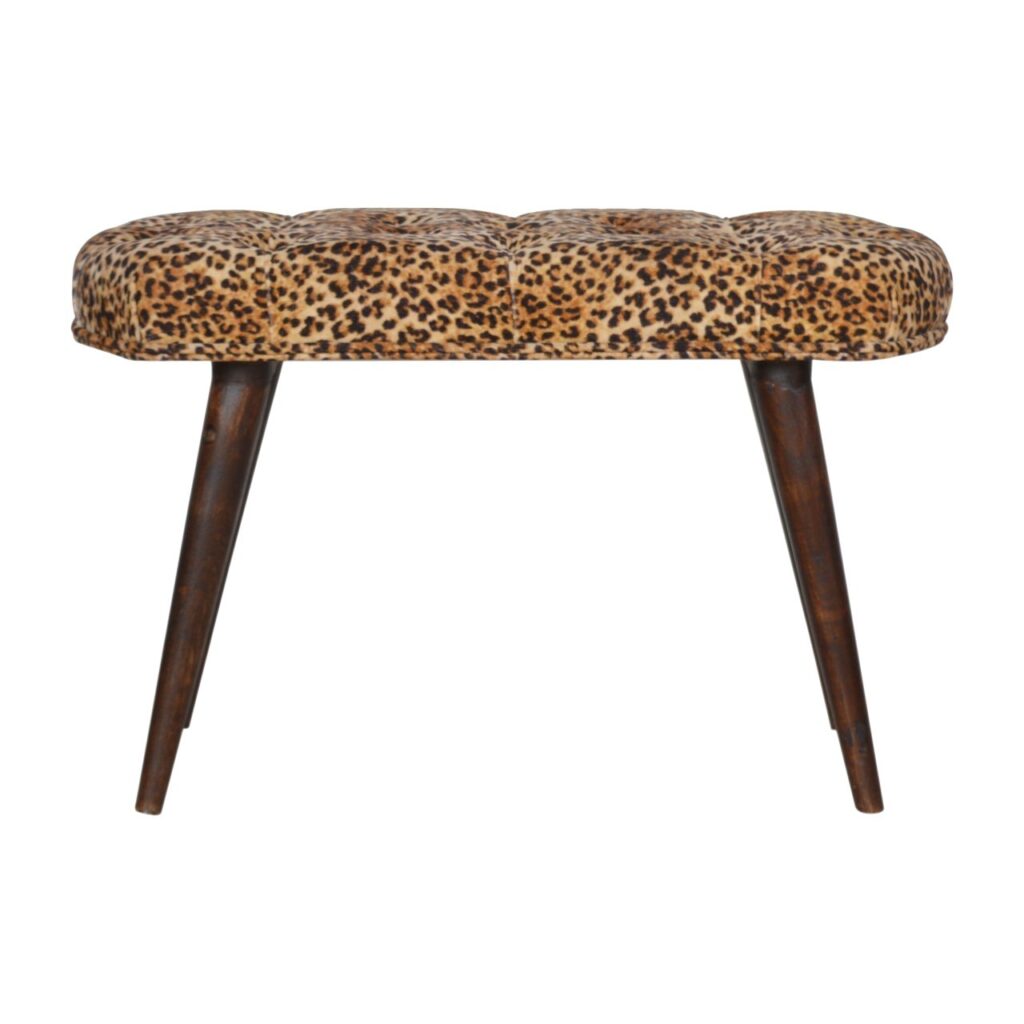 Canada Leopard Print Deep Button Bench Suppliers