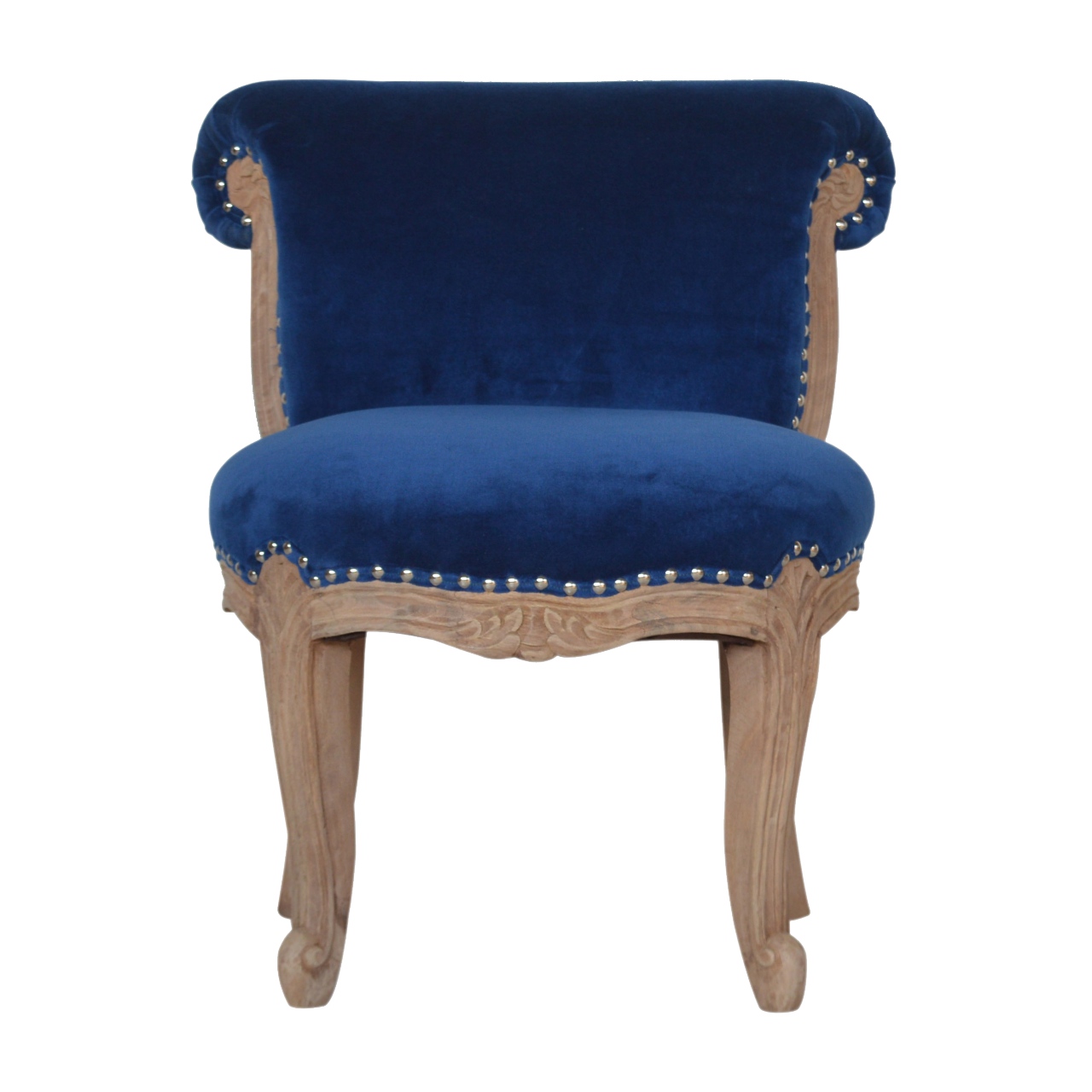 Canada Royal Blue Studded Chair Suppliers