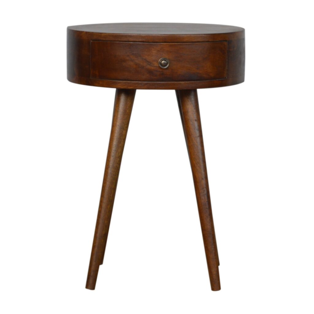 Canada Nordic Chestnut Circular Nightstand Suppliers