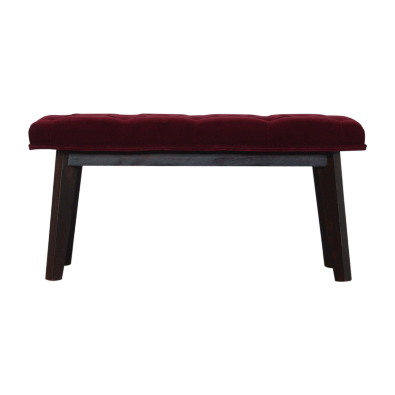 Canada Wine Red Velvet Hallway Bench Suppliers