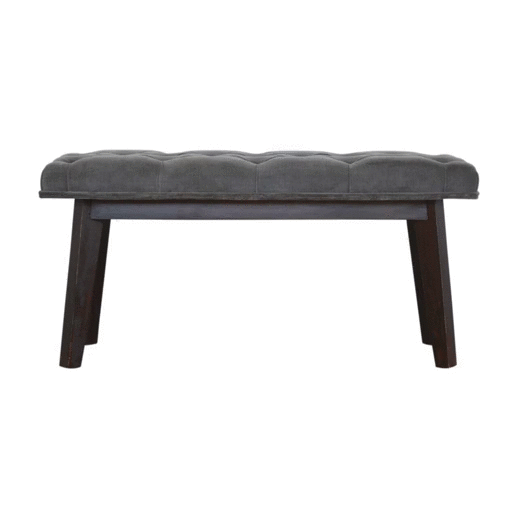 bulk Grey Velvet Hallway Bench for resale