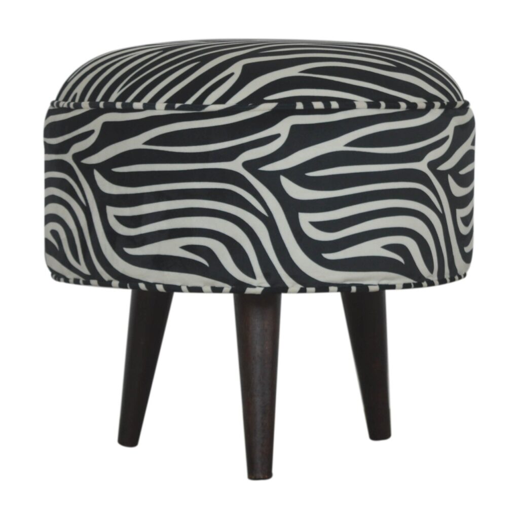 Canada Zebra Nordic Style Footstool Suppliers