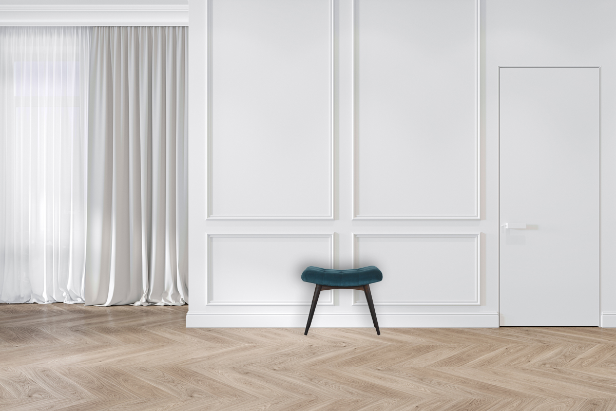 Canada Teal Cotton Velvet Curved Bench Suppliers