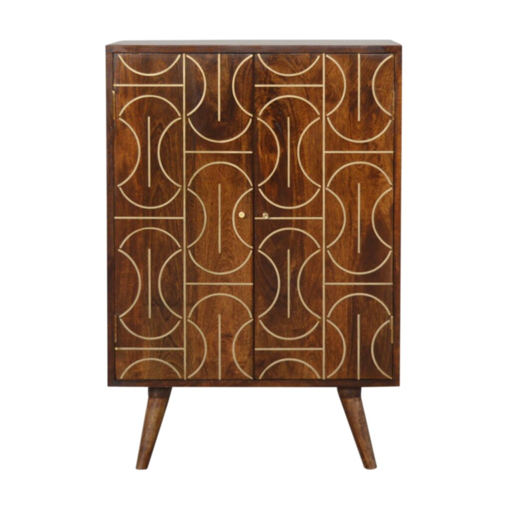 Canada Chestnut Inlay Abstract Cabinet Suppliers