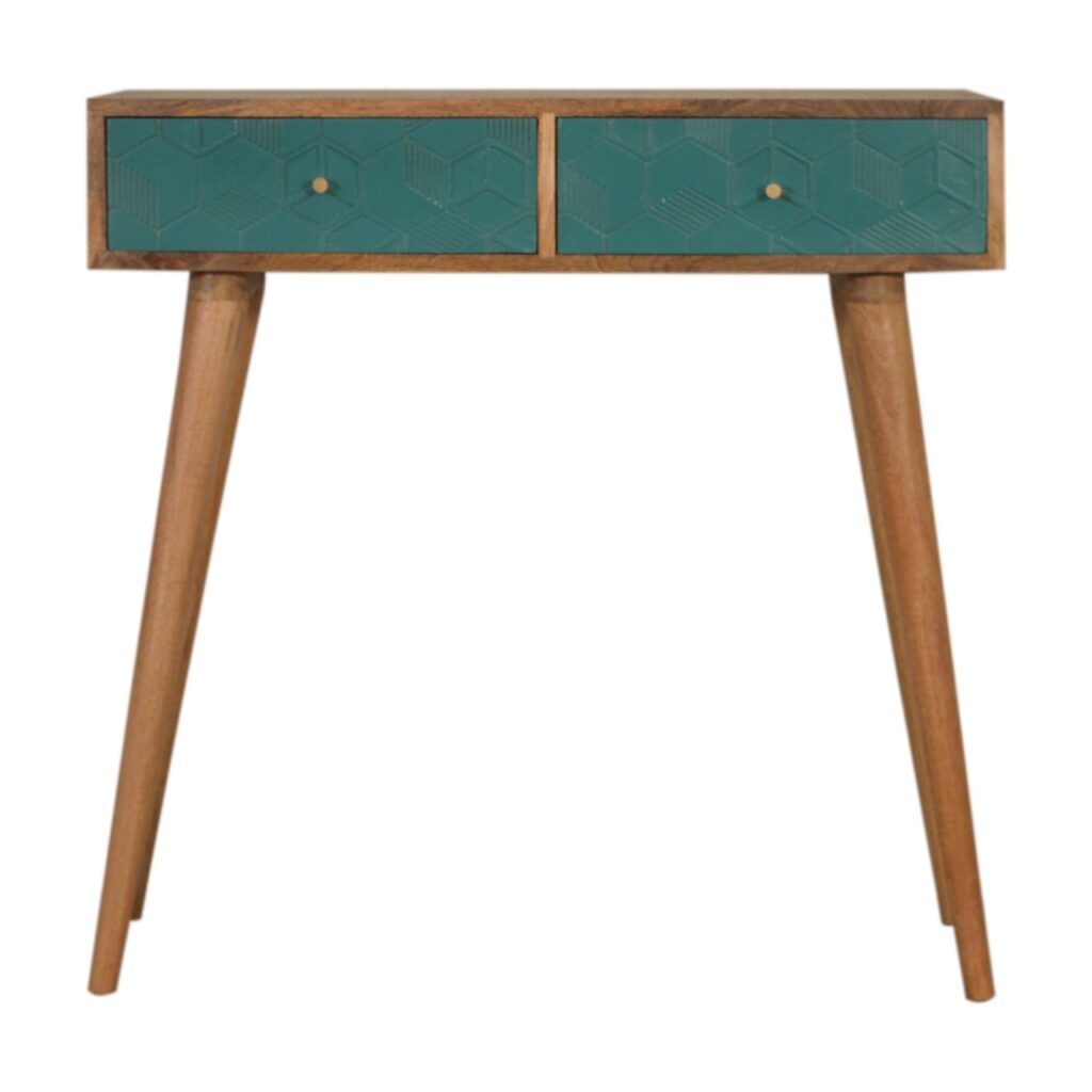 Canada Acadia Teal Console Table Suppliers