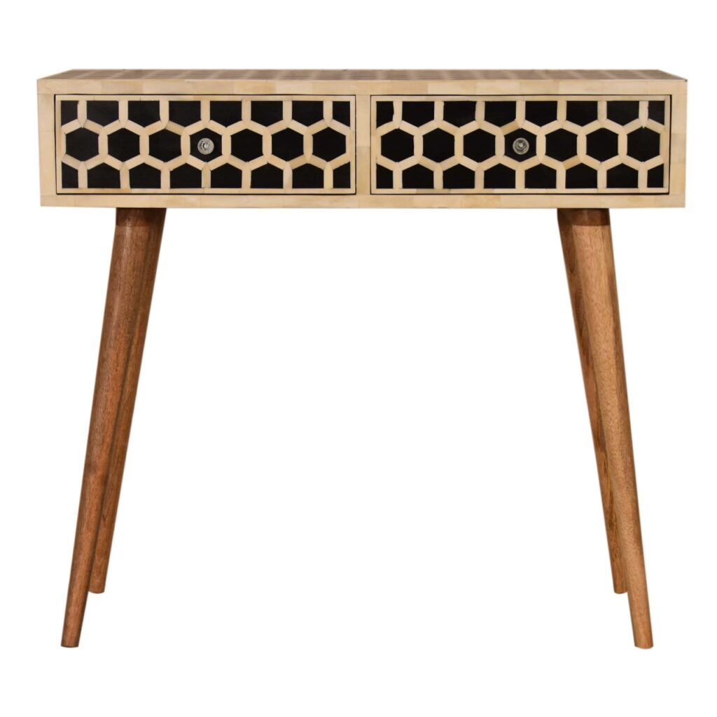 Canada Honeycomb Bone Inlay Console Table Suppliers