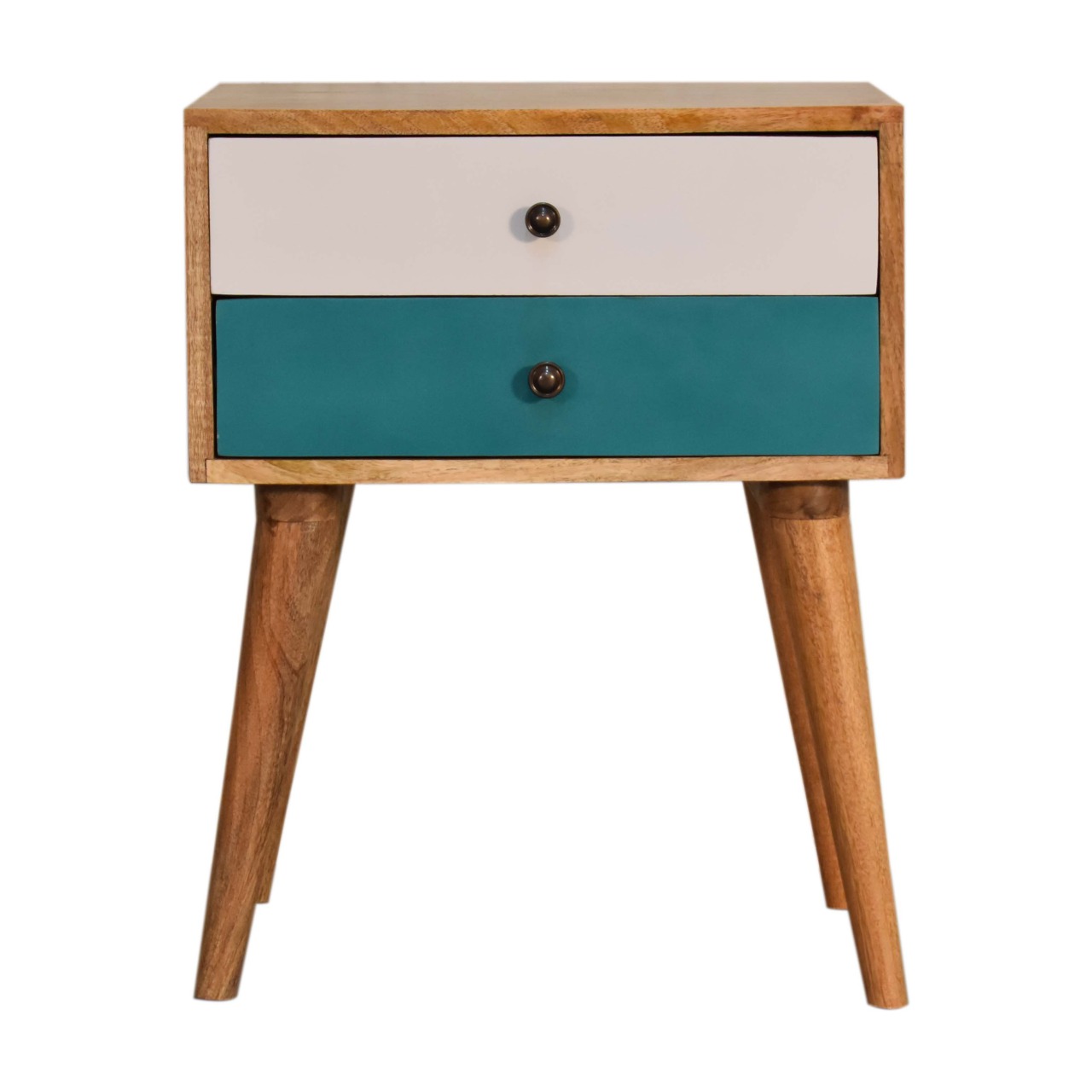 Canada Teal Modern Solid Wood Nightstand Suppliers