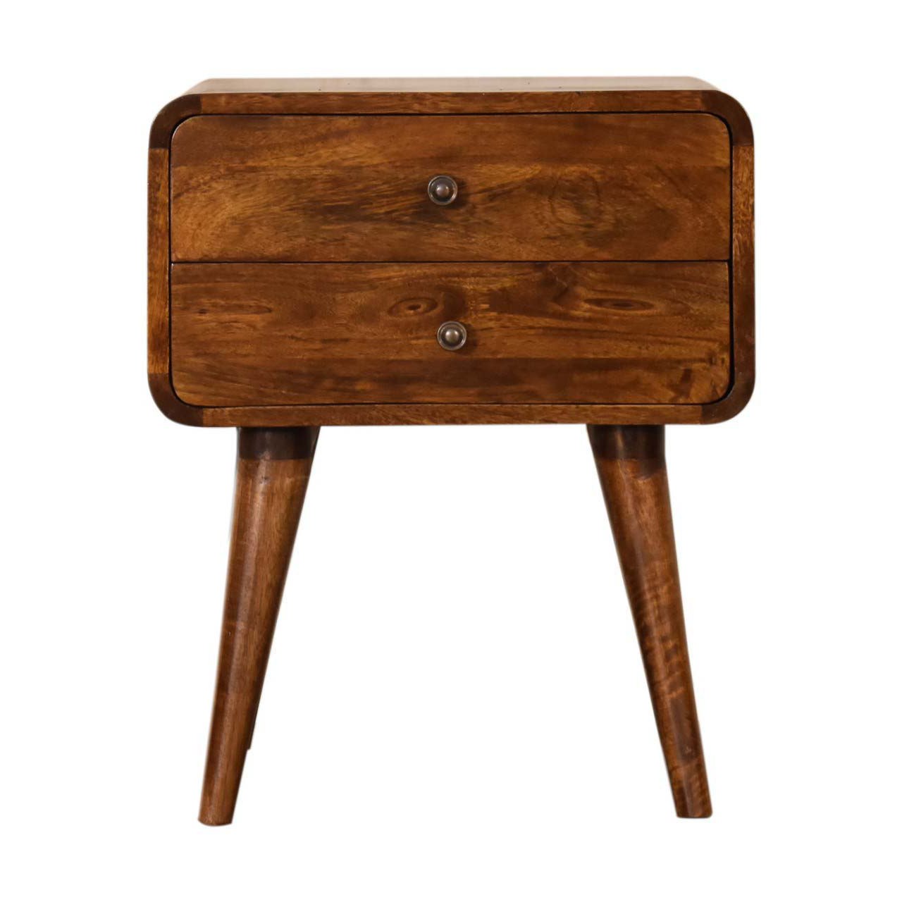 Canada Curve Chestnut Cable Access Nightstand Suppliers