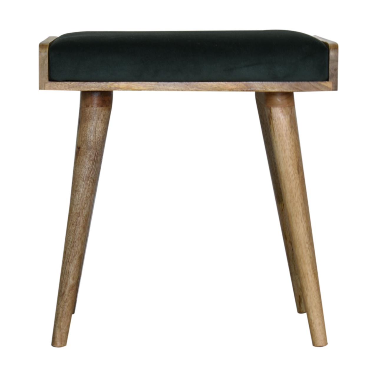 Emerald Velvet Tray Style Footstool wholesalers