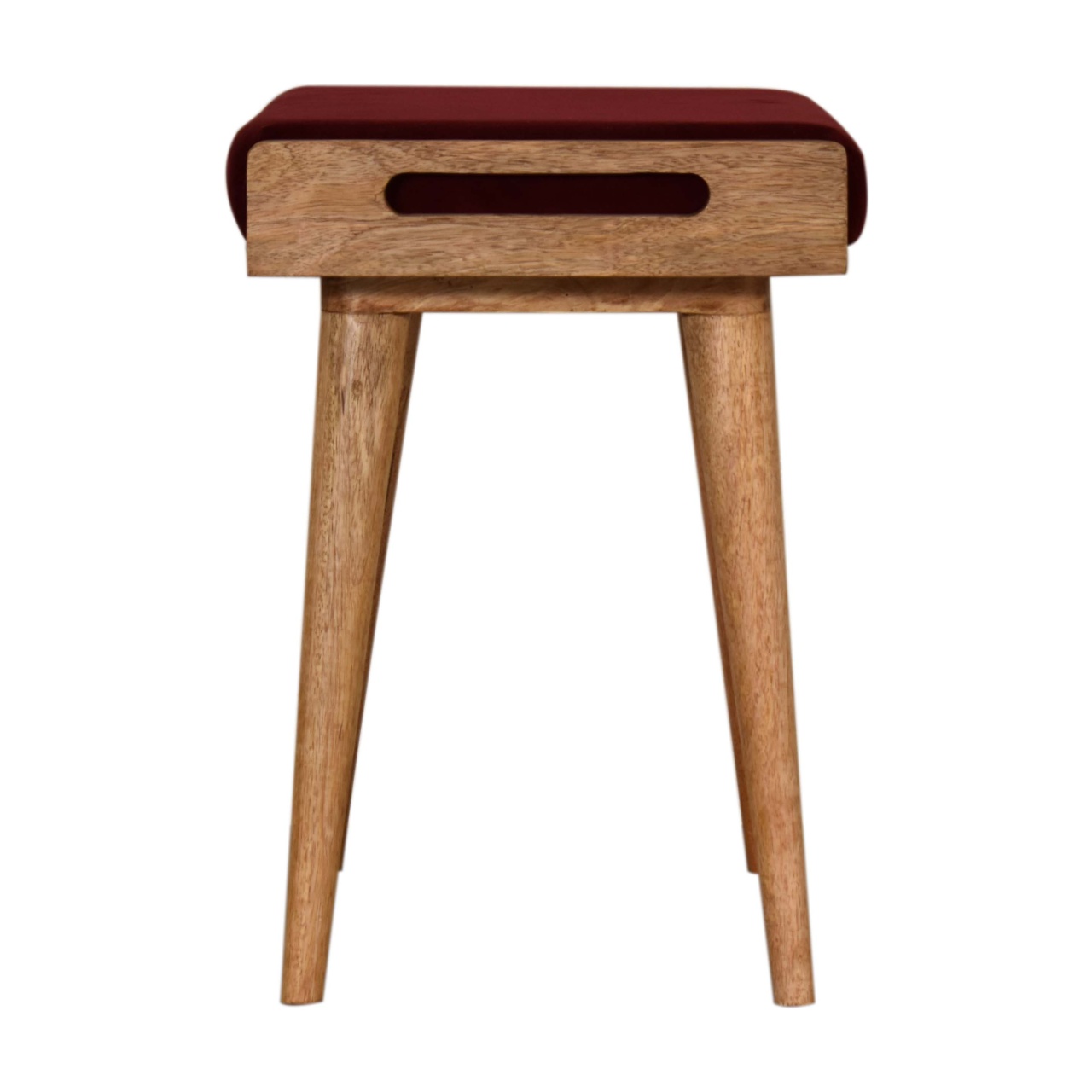 Wine Red Tray Style Footstool for reselling