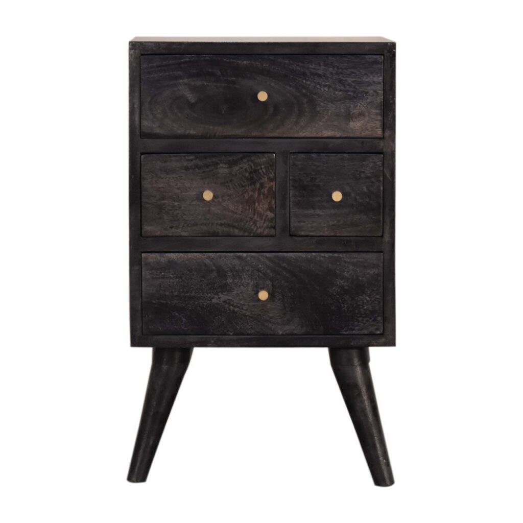 Canada Multi Drawer Ash Black Nightstand Suppliers