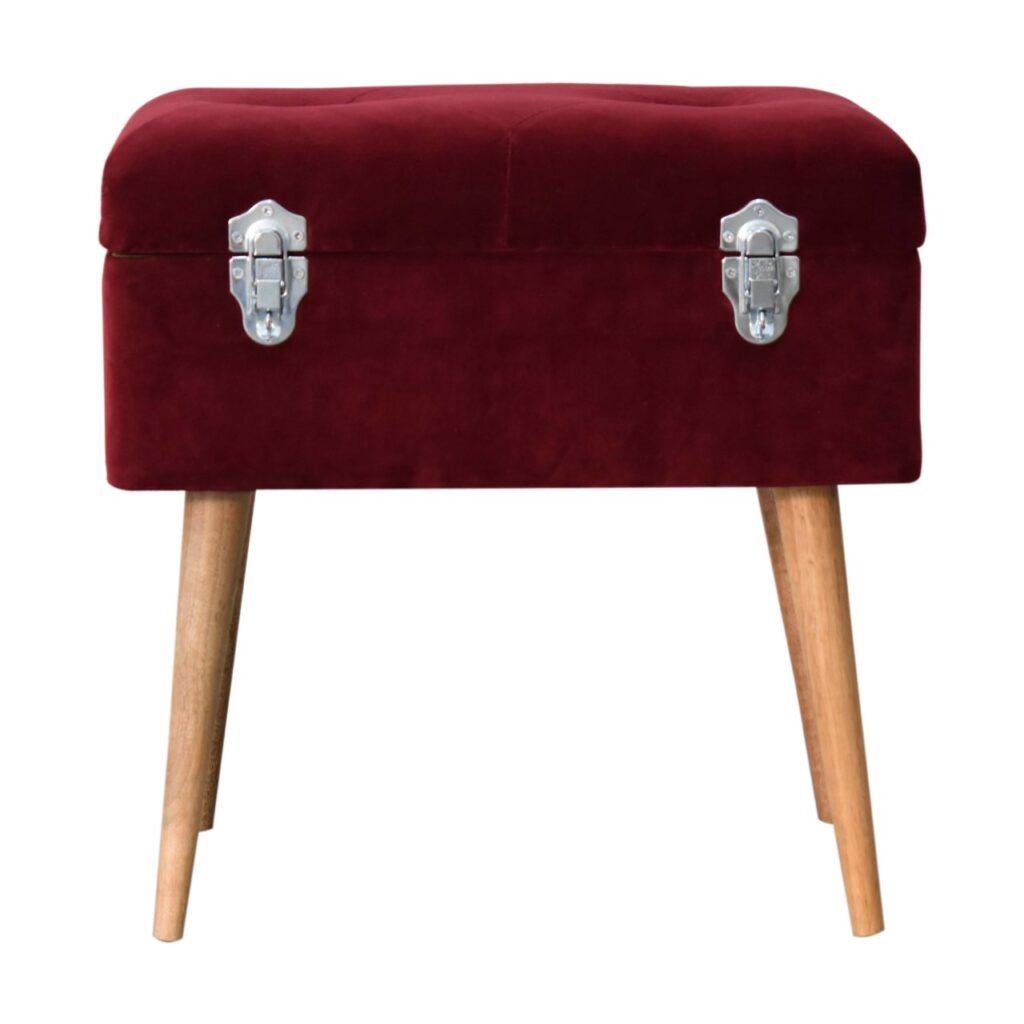 Canada Wine Red Nordic Storage Bench Suppliers