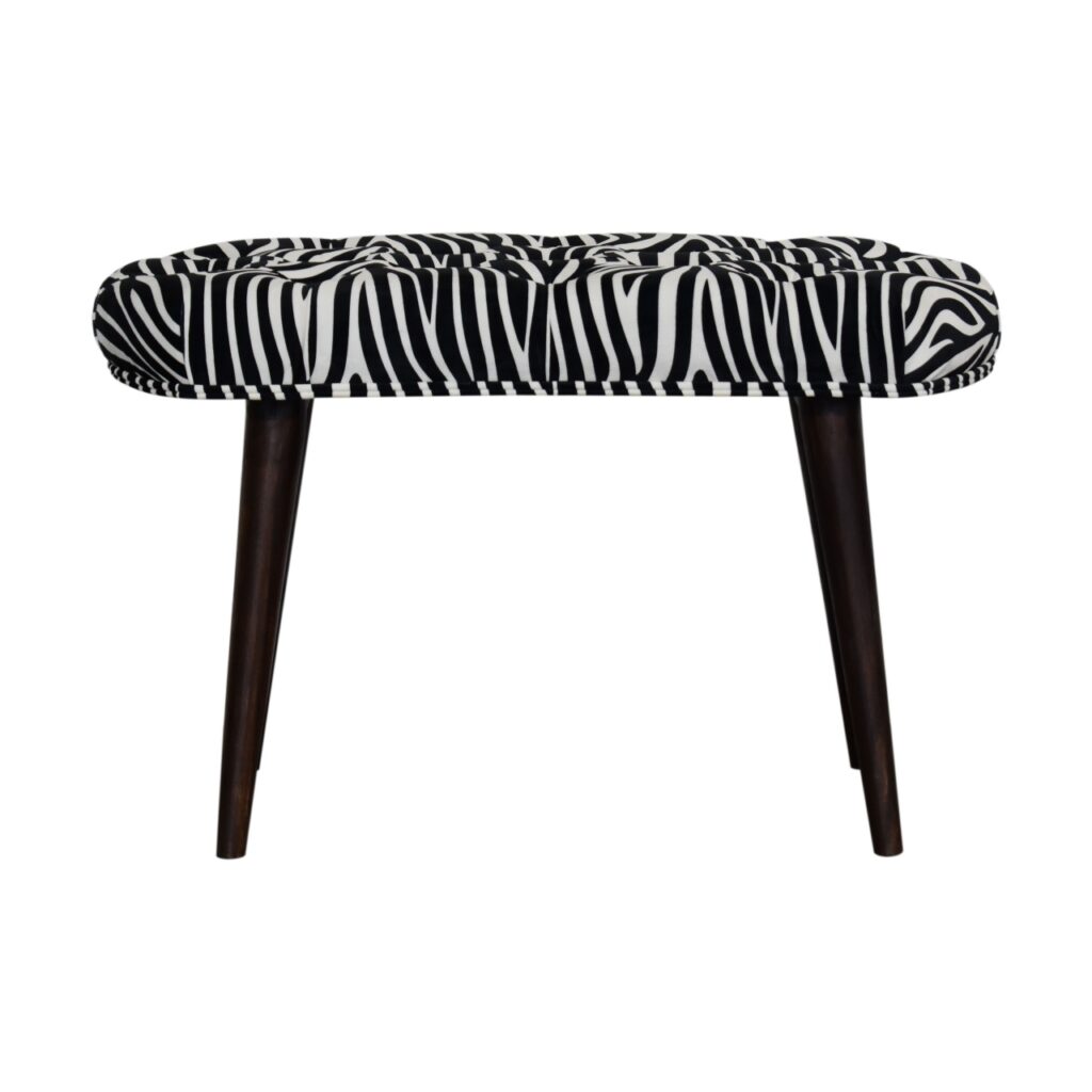 Canada Zebra Print Deep Button Bench Suppliers