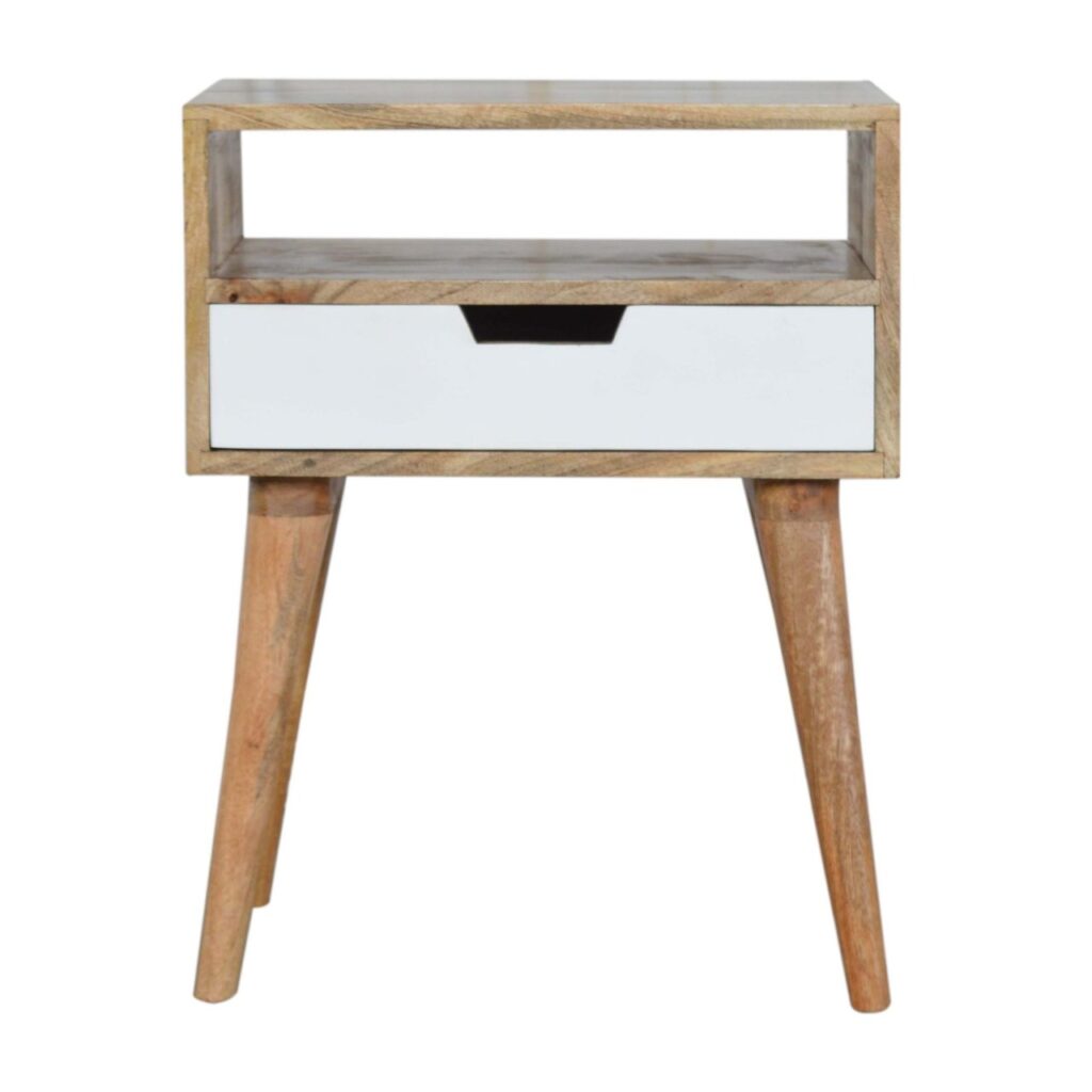 Canada White Painted Drawer Nightstand Table Suppliers