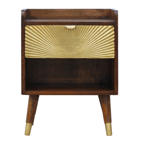 Manila Gold One Drawer Nightstand - Image 10