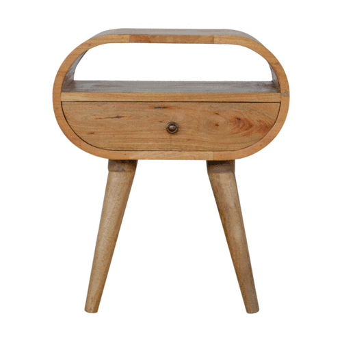 Circular Open Slot Nightstand - Image 10
