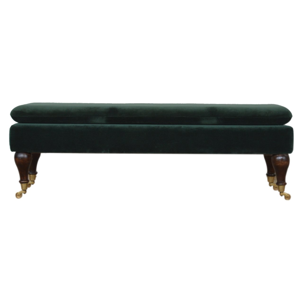 Canada Emerald Velvet Castor Bench Suppliers