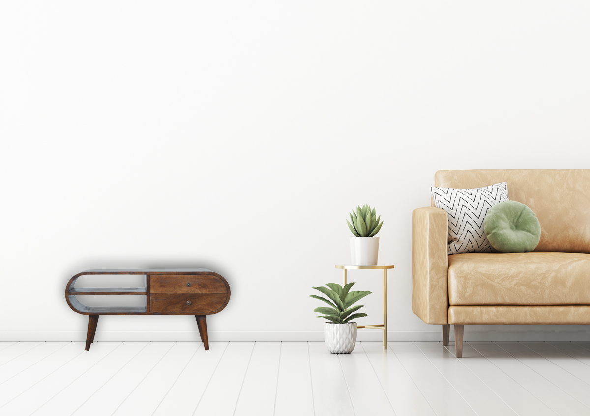 Chestnut Circular Media Unit - Image 11