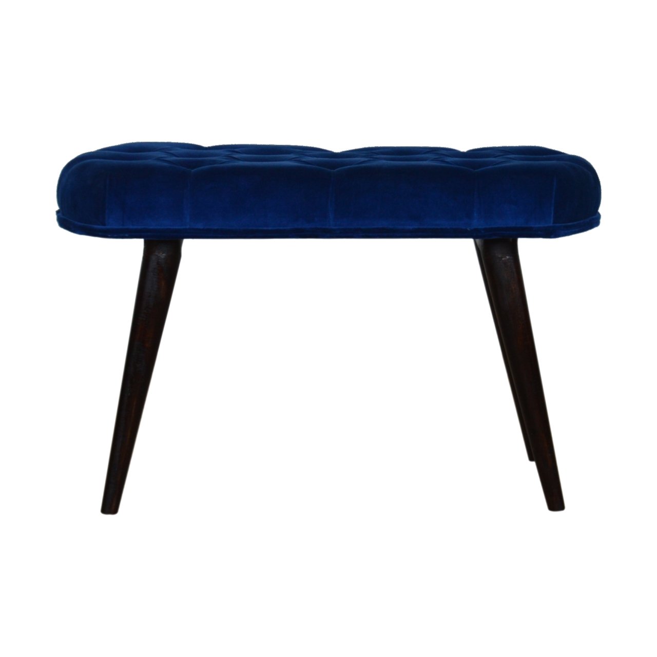 Canada Royal Blue Velvet Button Bench Suppliers