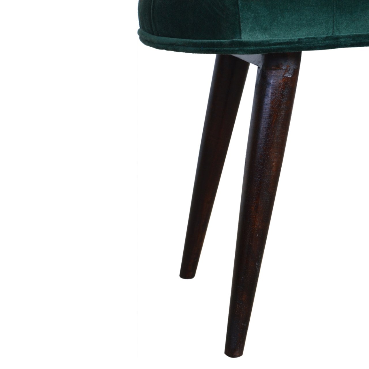Emerald Velvet Deep Button Bench - Image 7