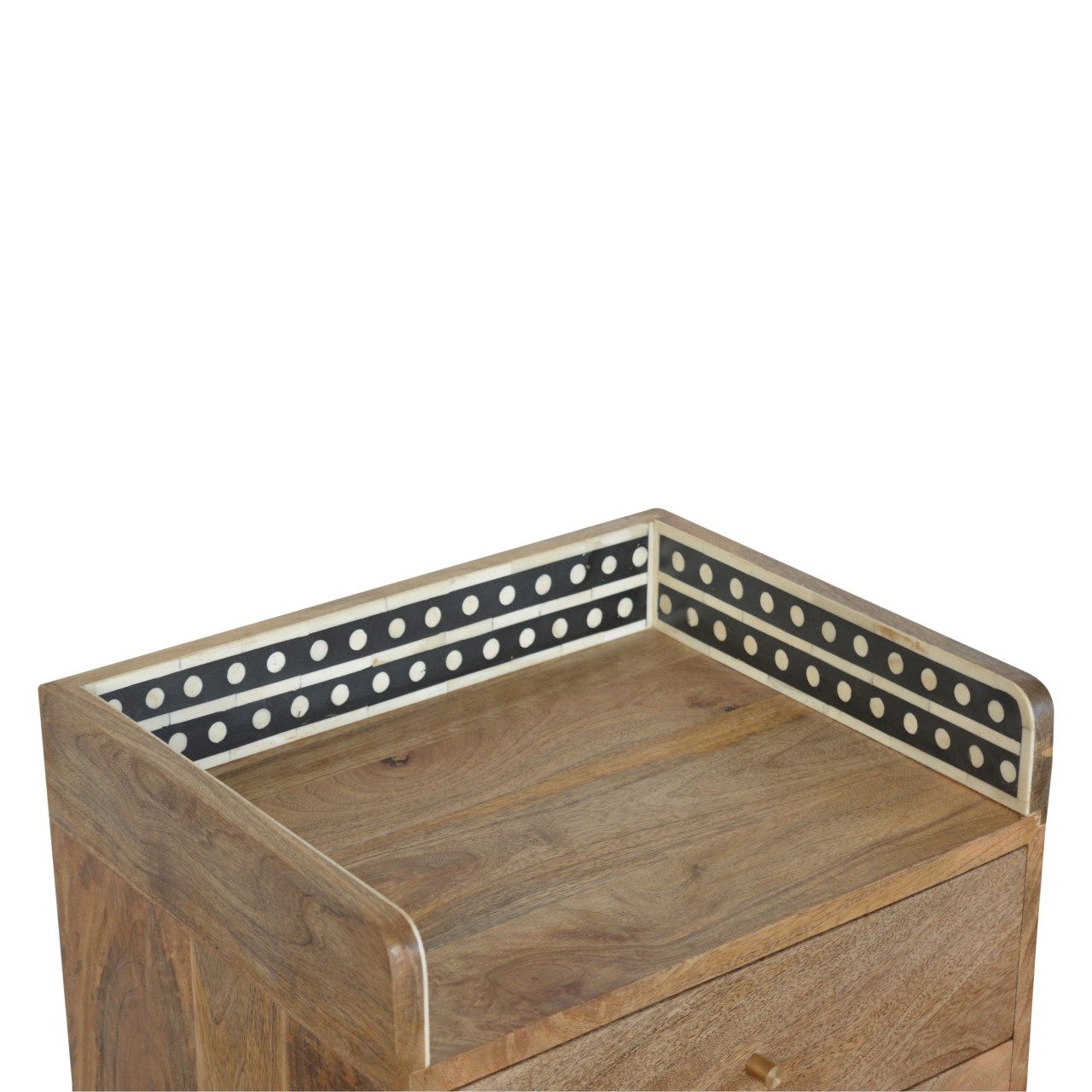 Bone Inlay Gallery Back Nightstand - Image 4