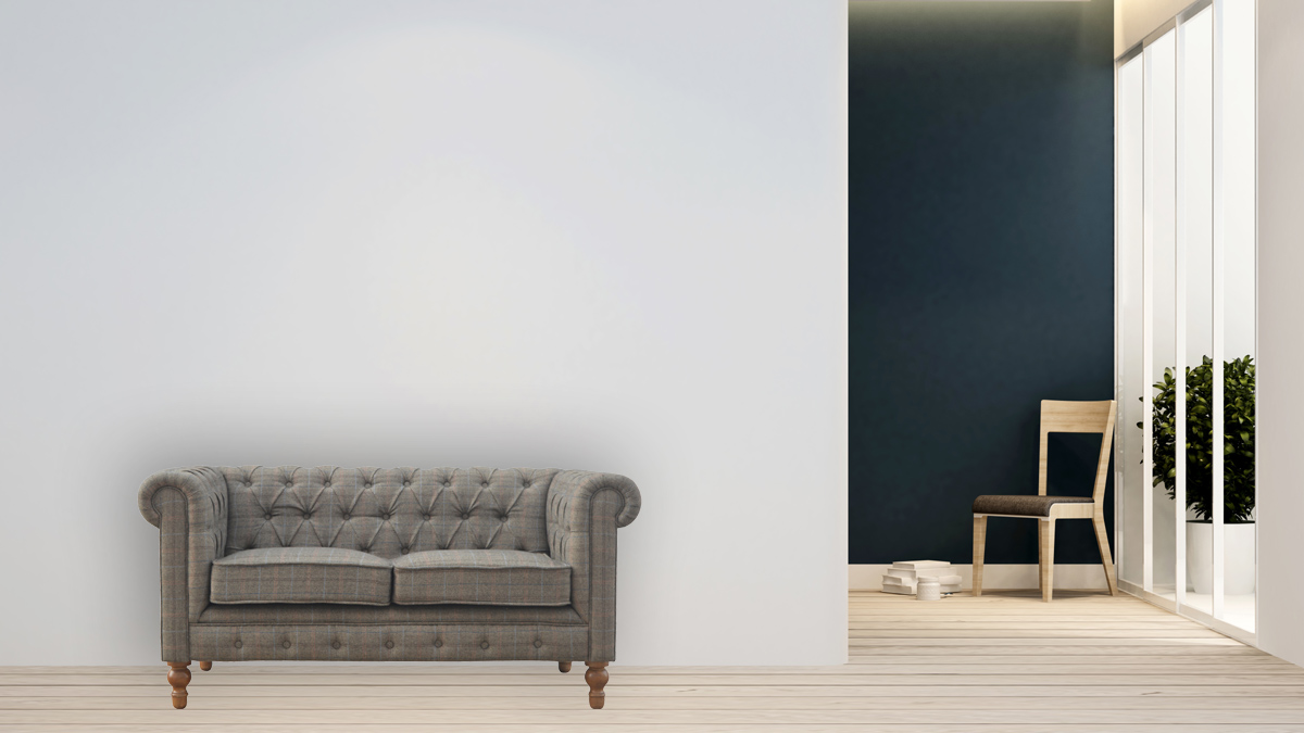 Multi Tweed 2 Seat Chesterfield - Image 11