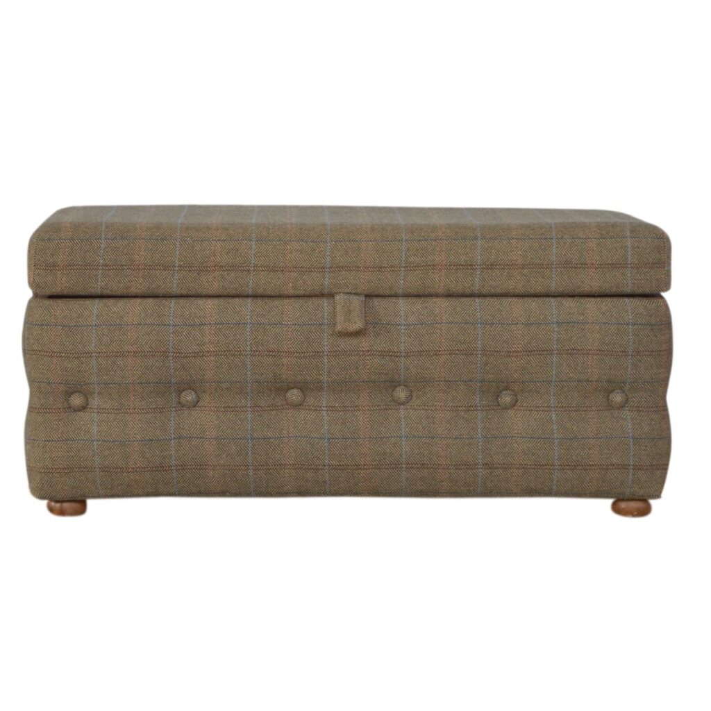 Canada Multi Tweed Button Fooststool Suppliers