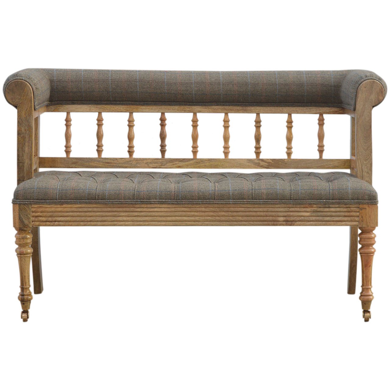 Canada Multi Tweed Deep Button Bench Suppliers