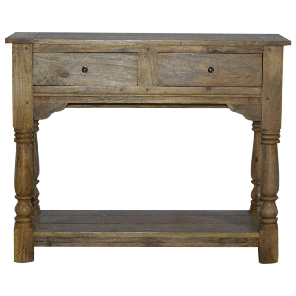Canada Solid Mango 2 Drawer Console Suppliers