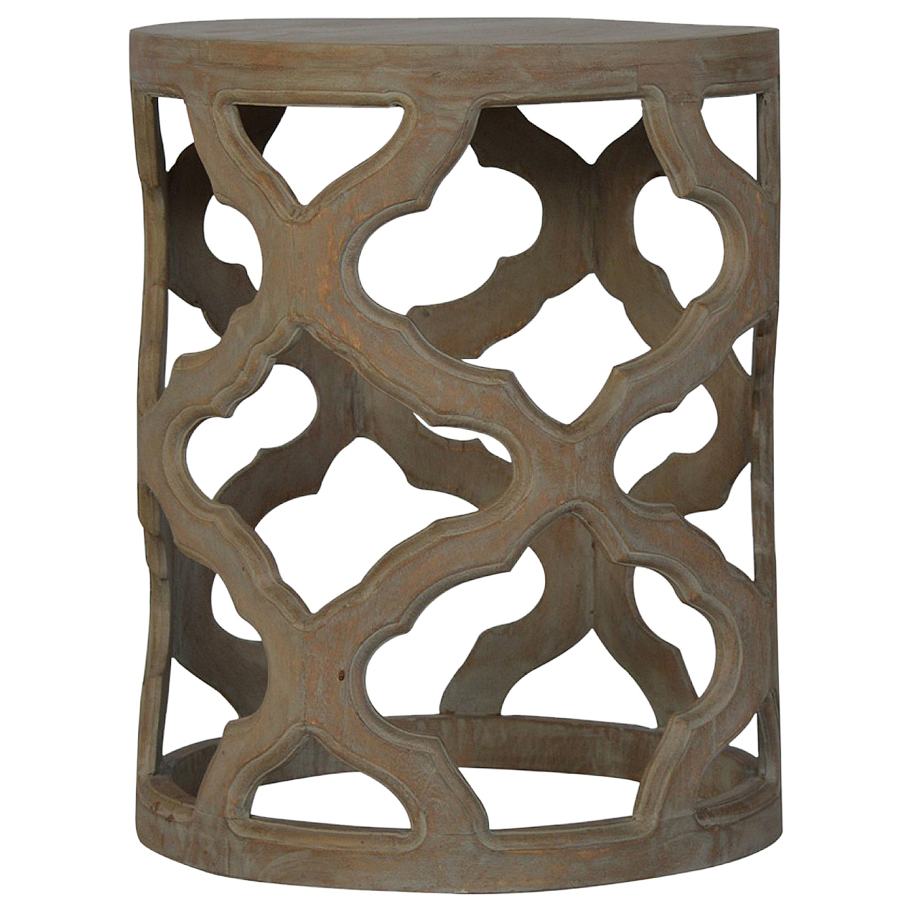 Canada Grey Wash Cut-out Stool Suppliers