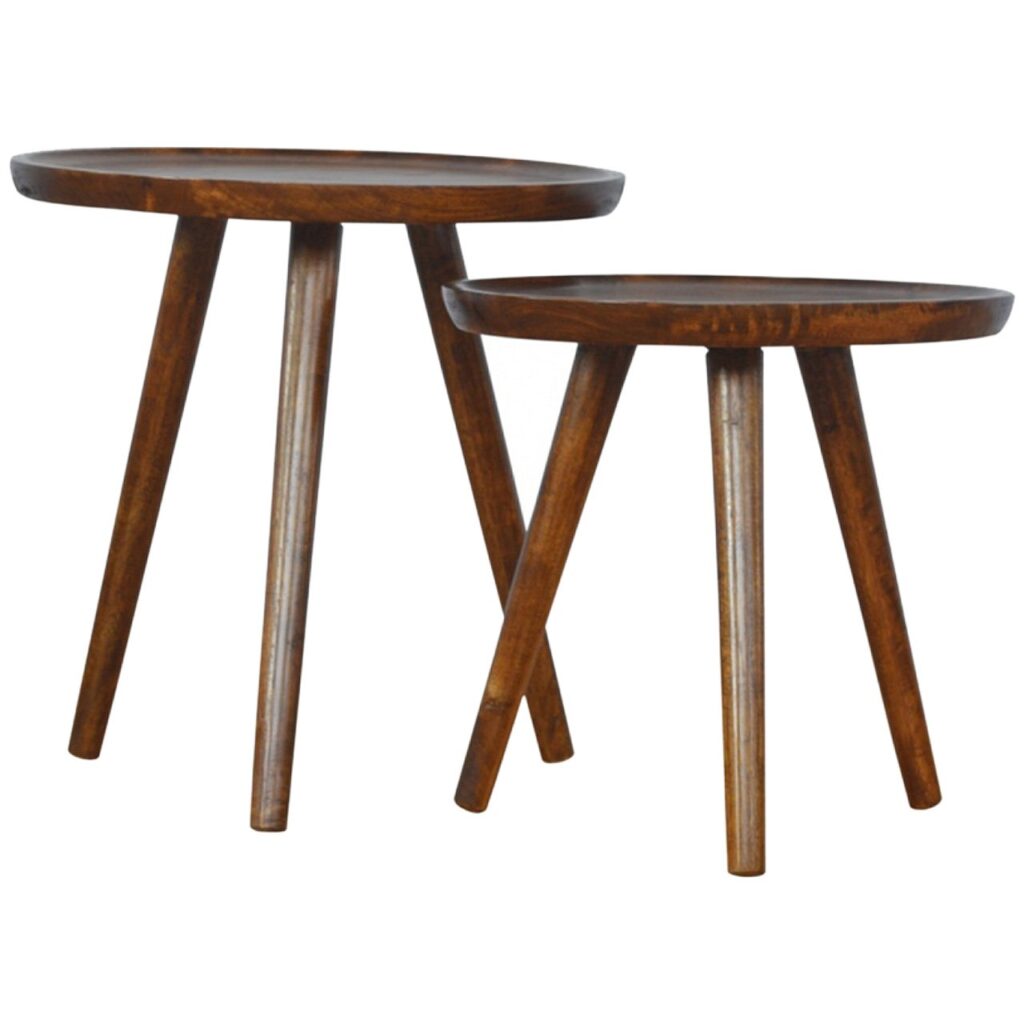 Canada Chestnut Tray Nesting Stools Suppliers