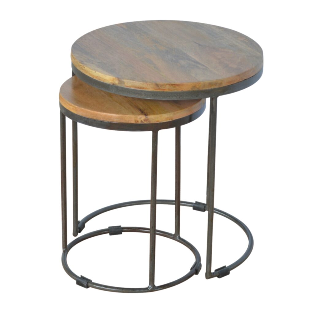 Canada Round Stool Set of 2 with Iron Base Suppliers