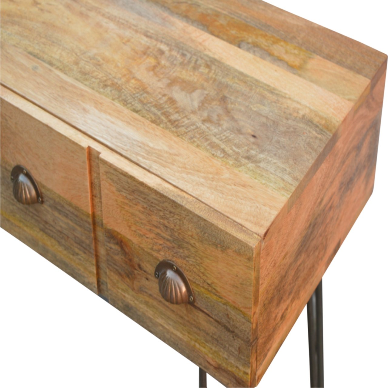 Iron Base 2 Drawer Console Table - Image 6