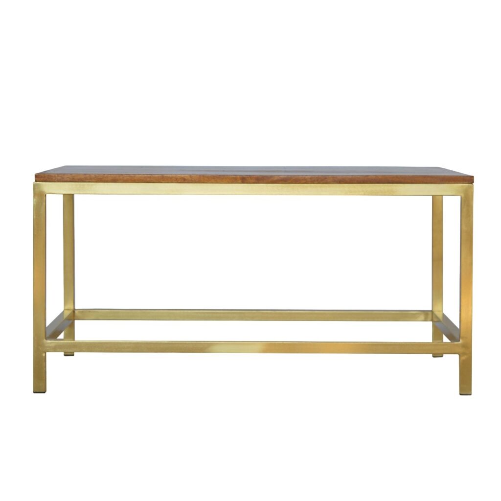 Canada Rectangle Gold Coffee Table Suppliers