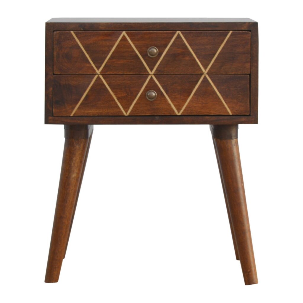 Canada Geo Brass Inlay Nightstand Suppliers