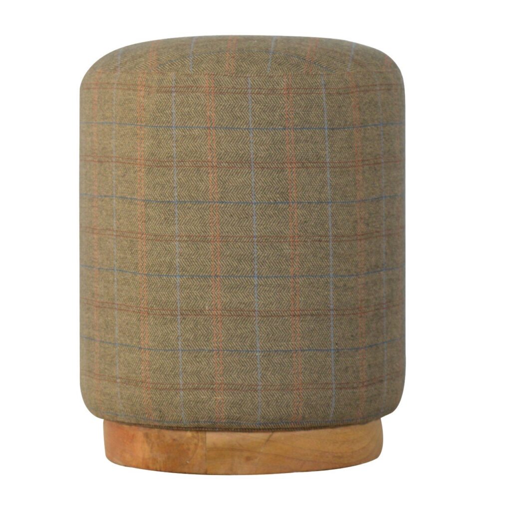 Canada Multi Tweed Round Footstool Suppliers