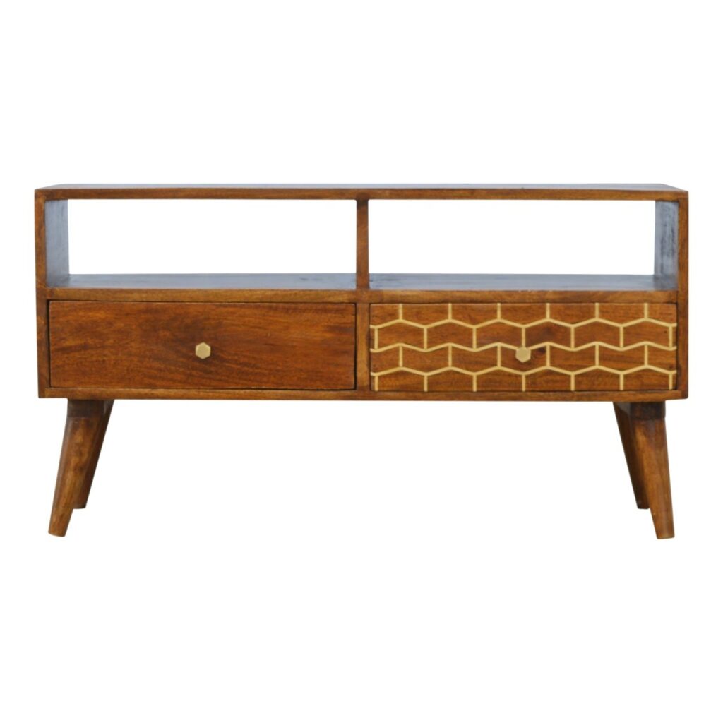 Canada Gold Art Pattern Drawer Media Unit Suppliers