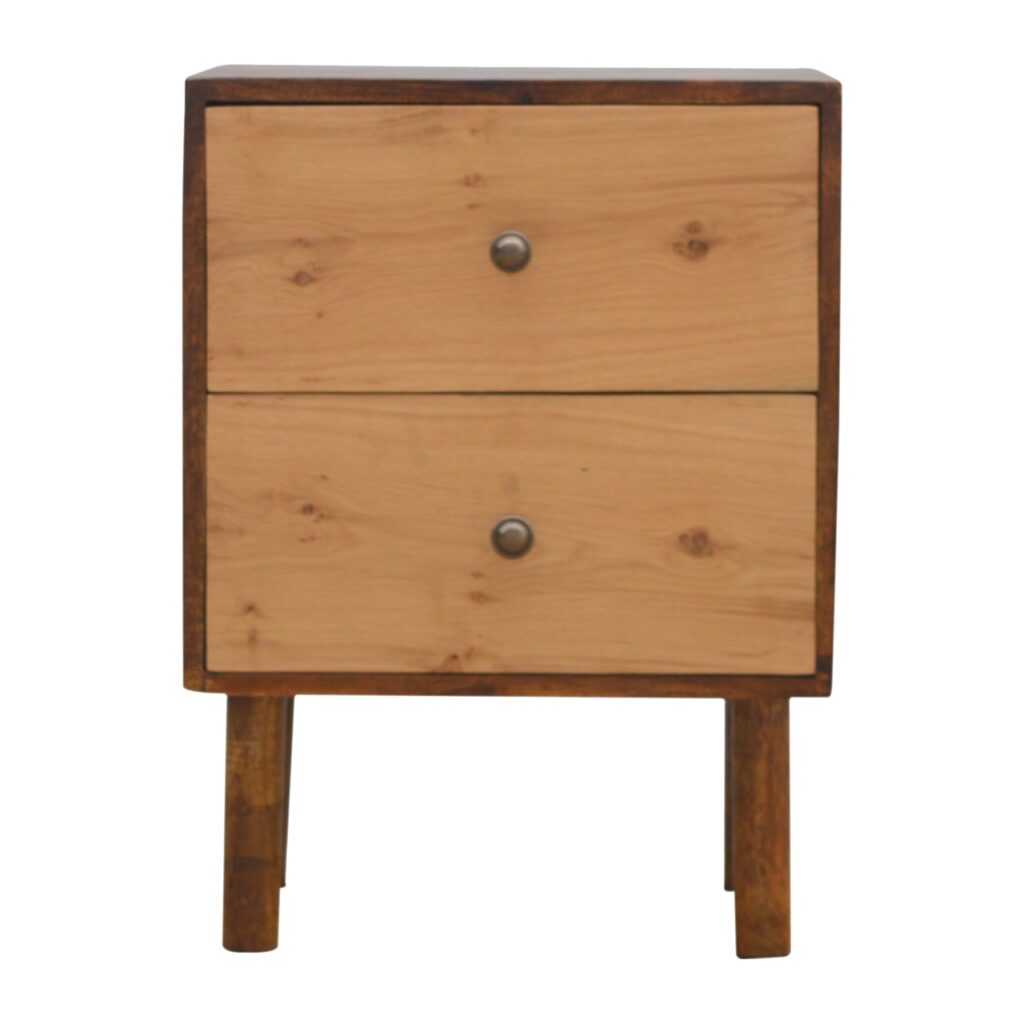 Canada Oak Front 2 Drawer Nightstand Suppliers