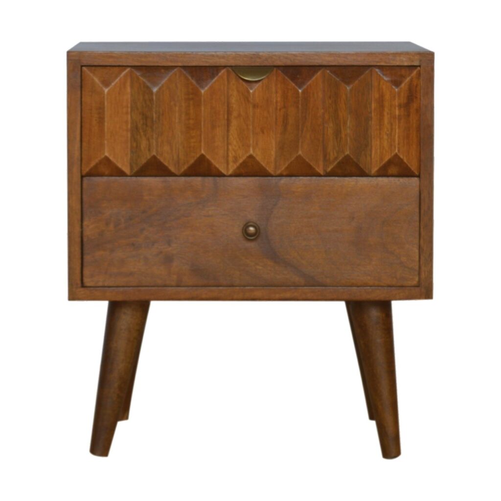 Canada Chestnut Prism Nightstand Suppliers