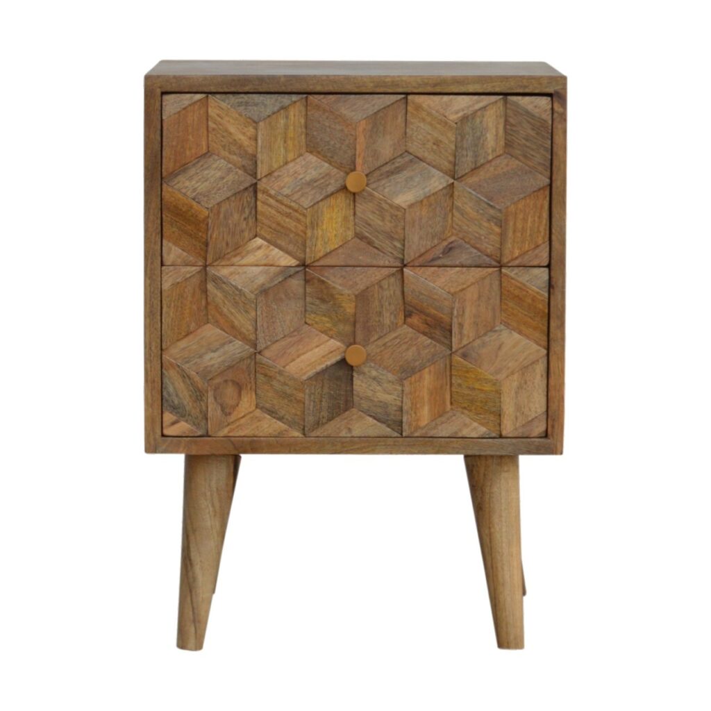 Canada Cube Carved Nightstand Suppliers