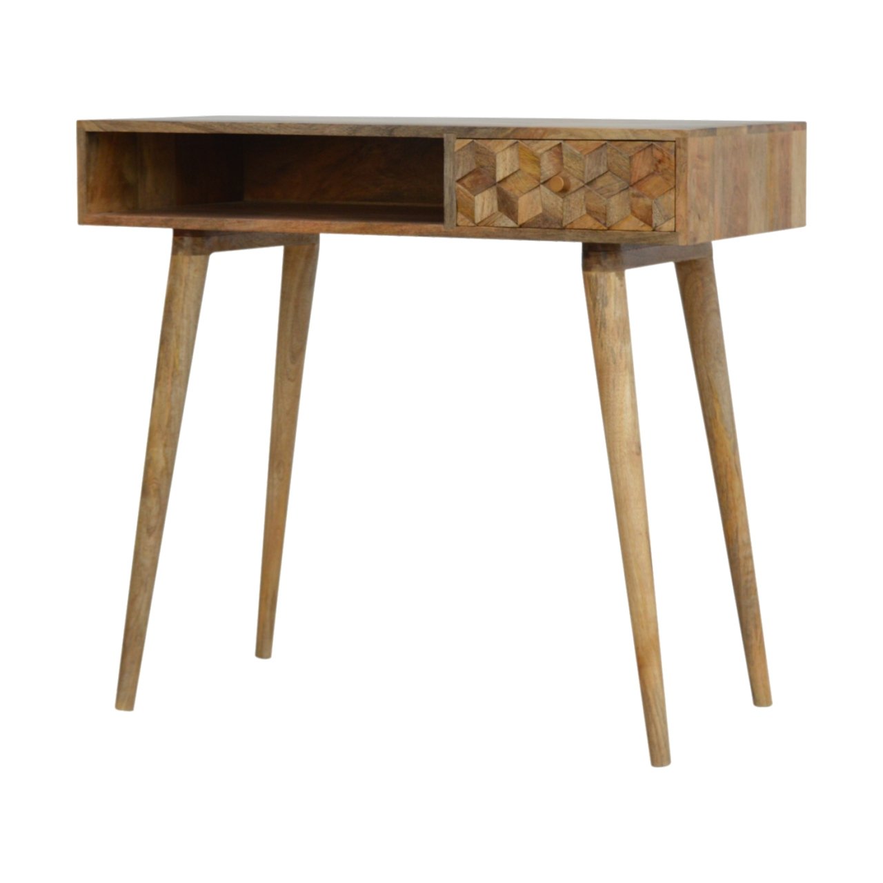 Cube Carved Writing Desk - Image 10