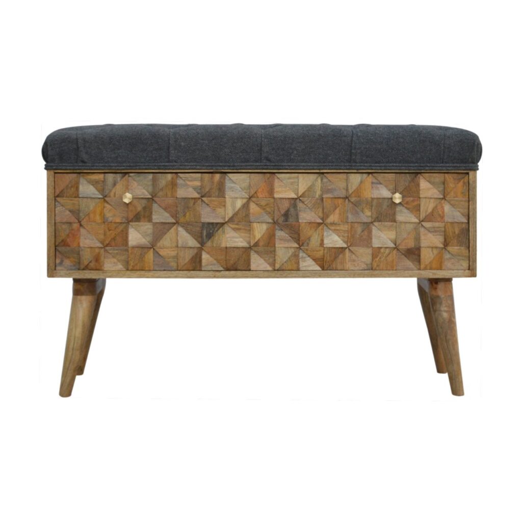 Canada Grey Tweed Diamond Bench Suppliers