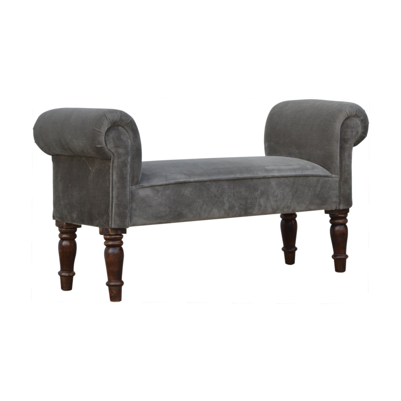 Grey Velvet Bench wholesalers