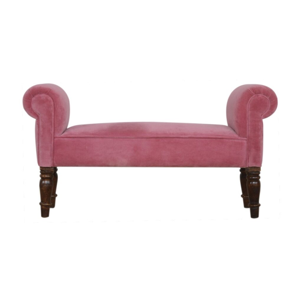 Canada Pink Velvet Bench Suppliers