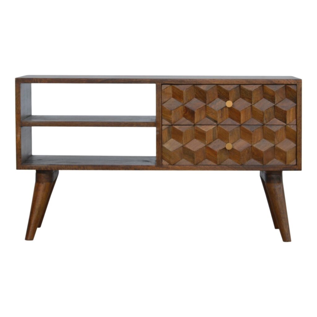 Canada Chestnut Cube Carve Media Unit Suppliers