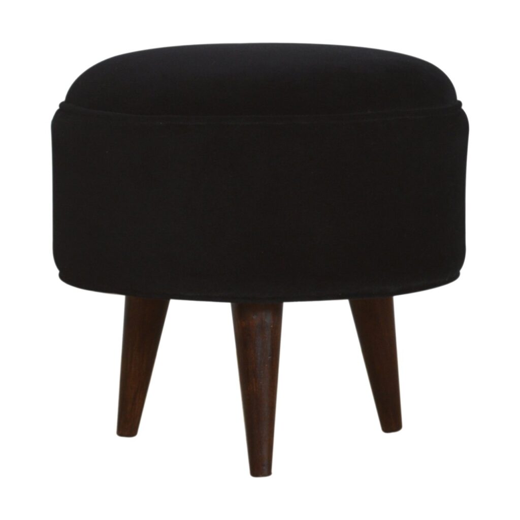 Canada Black Velvet Nordic Style Footstool Suppliers
