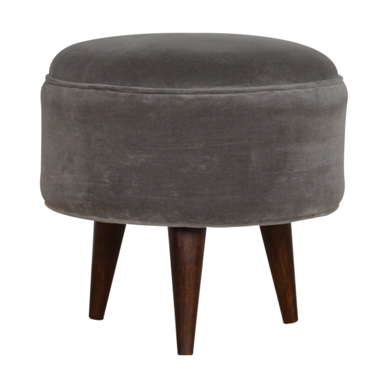 Canada Grey Velvet Nordic Style Footstool Suppliers