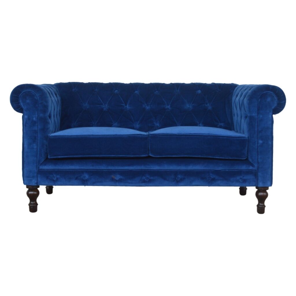 Canada Royal Blue Velvet Chesterfield Sofa Suppliers